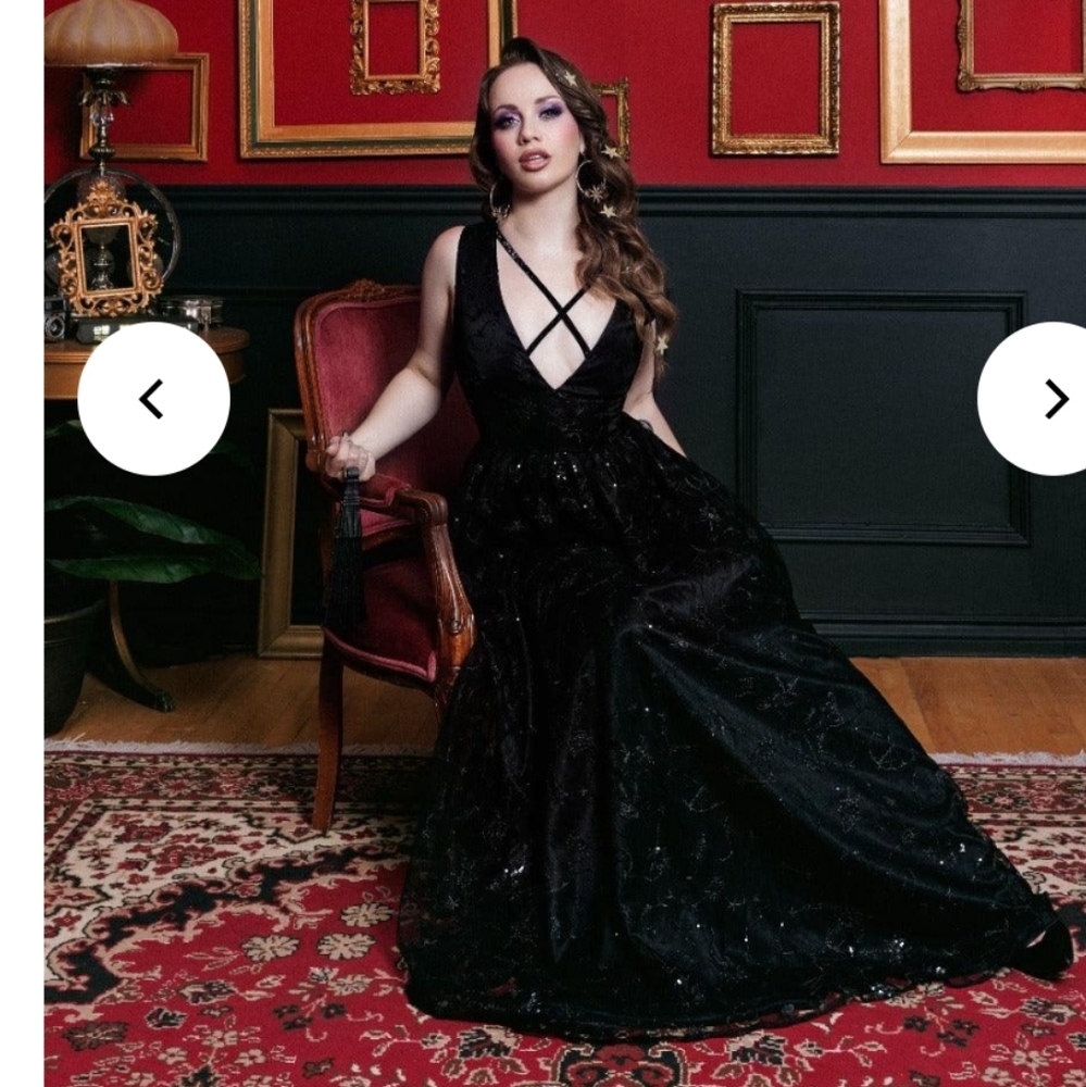Katabomb Celestial Dress In Black New With Yag Soldout